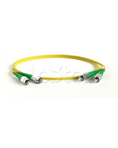 Патч-корд волоконно-оптический Hyperline FC-D2-9-FC/AR-LC/AR-H-1M-LSZH-YL в Калуге Патч-корды оптические Pintop.ru