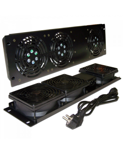 Блок 3-х вентиляторов 19 вертикальный, без термостата, 3U TWT (TWT-CB-FANV3-RACK) в Калуге Вентиляторные модули Pintop.ru