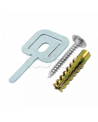 Комплекты для крепления ОКЛ с использованием самореза, дюбеля и хомута FR ПР-25 (100 шт) Промрукав (PR08.5200) в Калуге Огнестойкие кабельные линии Pintop.ru