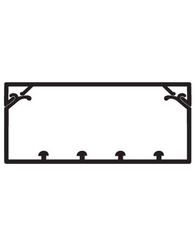 Коробс крышкой с направляющими для установки разделителей TA-GN 120x40DKC 01783 в Калуге Кабель-канал Pintop.ru