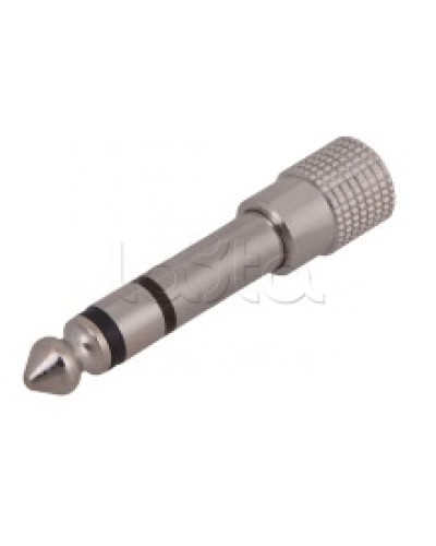 Переходник штекер 6.3мм стерео - гнездо 3.5мм стерео (металл) (50шт/уп) REXANT 14-0205 в Калуге Коннекторы Pintop.ru