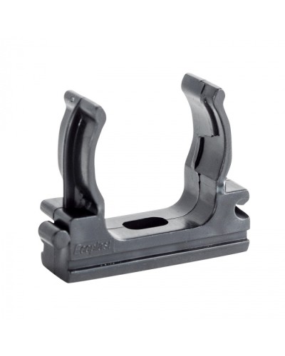 CF32G Держатель (клипса), без галогена, для труб D32мм, цвет чёрный (10шт) Экопласт (41732-10HF-BL) в Калуге Держатели, клипсы, скобы Pintop.ru