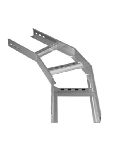 Угол горизонтальный 45° 400х100 (1,2) для лестничного лотка ПожТехКабель (650-321) в Калуге Кабельные лотки Pintop.ru