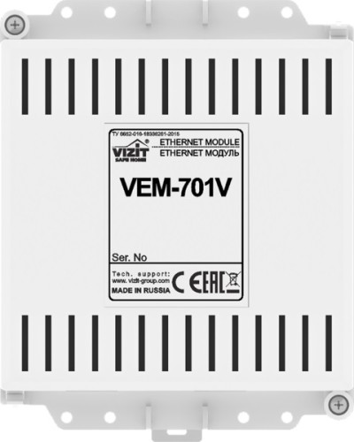 Ethernet модуль Vizit VEM-701V в Калуге Аксессуары для многоабонентных систем Pintop.ru