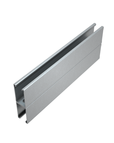 Страт-профиль двойной 41х72 L800 мм s:2,0 HD85 КМ-профиль (2STPS41-72-800 HD85) в Калуге Аксессуары для лотков Pintop.ru