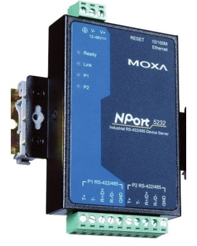 Сервер 2-портовый RS-422/485 в Ethernet Moxa NPort 5232 в Калуге Дополнительное оборудование для ОПС Pintop.ru