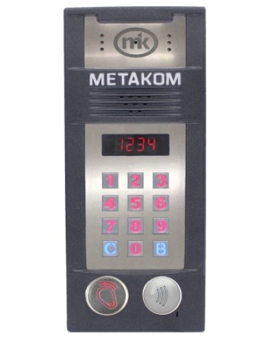 Многоабонентый антивандальный блок вызова со встроенной видеокамерой Метаком MК2018-RFMFСV в Калуге Блоки вызова многоабонентные Pintop.ru