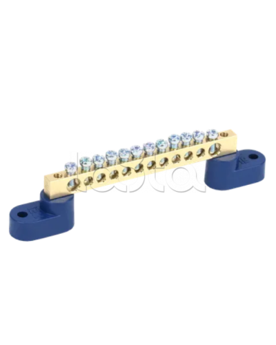 Шина N ноль на двух угловых изоляторах ШНИ-6х9-12-У2-С IEK (YNN10-69-12C2-K07) в Калуге Клеммные колодки Pintop.ru