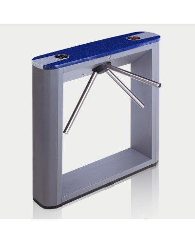 Турникет тумбовый электромеханический со стандартными планками, синей крышкой PERCo-TTD-03.1G (стандартные планки, синяя крышка) в Калуге Турникеты Pintop.ru