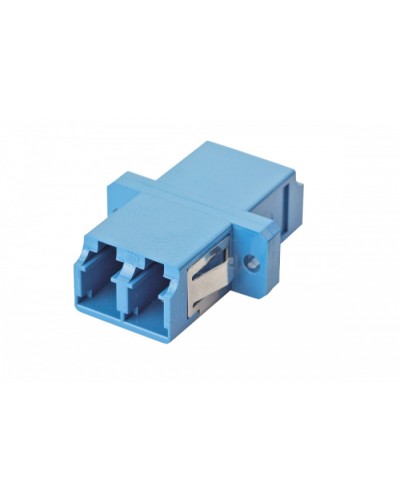 Оптический адаптер OS2, дуплекс LC, с фланцами, синий Eurolan (36A-S2-2L-02BU) в Калуге Проходные адаптеры и розетки оптические Pintop.ru