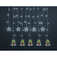 Гирлянда Navigator 95 027 NGF-D037-04 (бахрома звезды и елки WW 3*0.6м IP20)