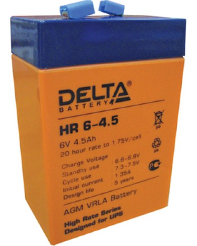 Аккумулятор свинцово-кислотный Delta HR6-4.5 в Калуге Электротехническое оборудование Pintop.ru
