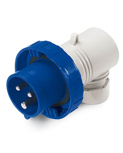 Вилка кабельная угловая IP67 16А 2P+E 230В DKC DIS2261633 в Калуге Аксессуары для стоек и шкафов Pintop.ru