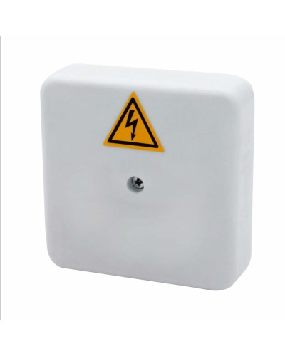 Коробка распределительная огнестойкая КРОПС-П0, IP41, габаритные размеры 75х75х20 мм, для кабелей сечением до 4 мм2, 2 клеммы КМ-Профиль (FRJB-KM-P0-4-02-КРОПС-IP41) в Калуге Распределительные коробки Pintop.ru