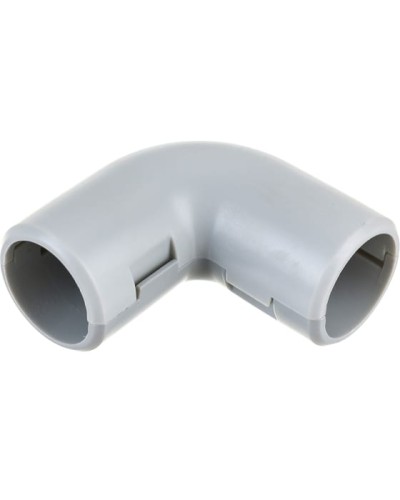 CI20G Угол 90 гр.(2част.), без галогена, для труб D20мм, цвет чёрный (1уп = 25шт) Экопласт (41220-25HF-BL) в Калуге Повороты, муфты, тройники Pintop.ru