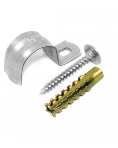 Комплекты для крепления ОКЛ с использованием самореза, дюбеля и скобы СМО 25-26 (100 шт) Промрукав (PR08.4998) в Калуге Держатели, клипсы, скобы Pintop.ru