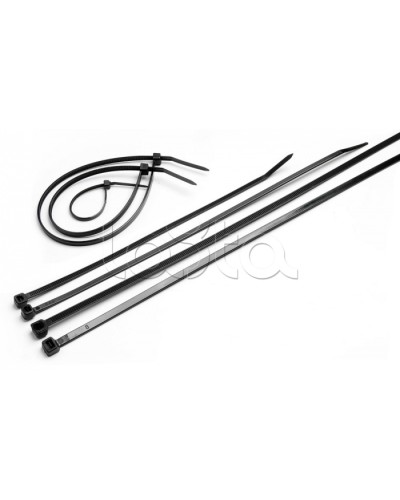 Стяжка нейлоновая неоткрывающаяся, безгалогенная (halogen free), 200x3.6мм, черная (100 шт) Cabeus CTBL-200 в Калуге Стяжки-хомуты Pintop.ru