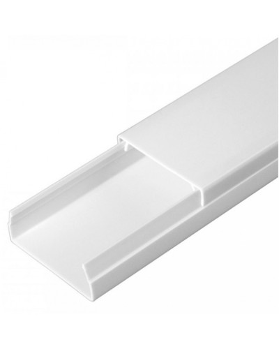 Кабель-канал белый 2-й замок в п/э 40х16 (30 м/уп) Промрукав (PR03.0052) в Калуге Кабель-канал Pintop.ru