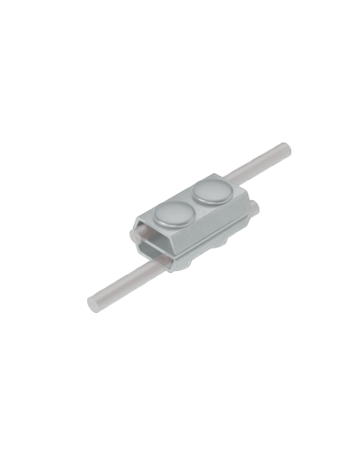 Параллельный соединитель прутка Ø 5-8 мм двойной INOX304 КМ-Профиль (2PS-D5-8 INOX304) в Калуге Монтажные материалы Pintop.ru