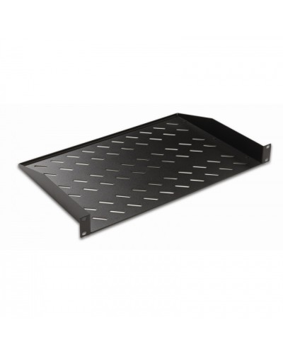 Полка консольная 19, 1U глубина 250мм, нагрузка до 25 кг, чер. Datarex DR-411111 в Калуге Полки для шкафов и стоек Pintop.ru