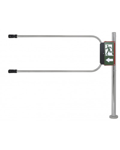 Smartec ST-GR012EC-CR - Калитка аварийного выхода с электромагнитом, хромированная, в комплекте стойка 1000 х D50 мм и створка 1200 х D25 мм. в Калуге Калитки Pintop.ru