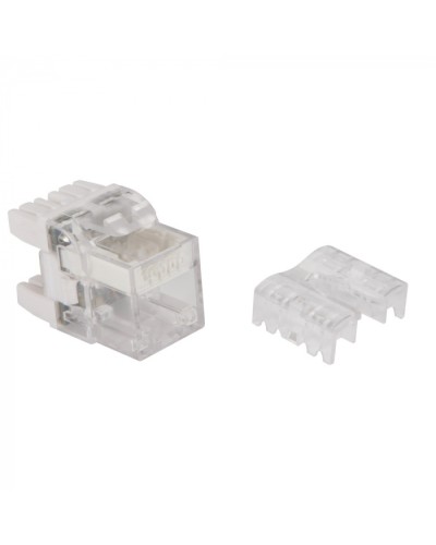 Модуль Keystone, RJ45, кат.6, UTP, 180 градусов, с индикатором, белый LANMASTER LAN-OKi45U6/180 в Калуге Коннекторы Pintop.ru