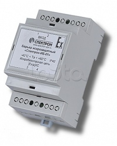 Барьер искрозащиты для цепей питания Спектрон-ИБ-01 в Калуге Устройства защиты операционных процессоров (ОПС) Pintop.ru