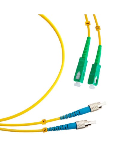 Шнур оптический duplex SC/APC-FC/UPC 9/125 sm 1м LSZH Cabeus FOP(d)-9-SC/APC-FC/UPC-1m в Калуге Патч-корды оптические Pintop.ru