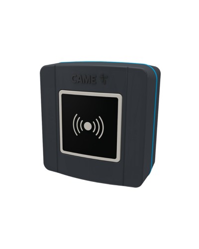 Накладной проксимити-считыватель для карт, брелоков и TAG-капсул Came 806SL-0300 - SELR1BDG, подключаемый к шине CXN с синей подсветкой (протокол Manchester), RAL7024 в Калуге Считыватели Pintop.ru