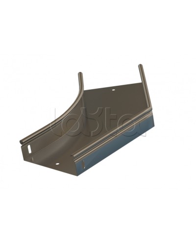 Угол 45° горизонтальный плавный Hyperline RST-AHS45-300-80-0,8-R100-SZ в Калуге Аксессуары для лотков Pintop.ru