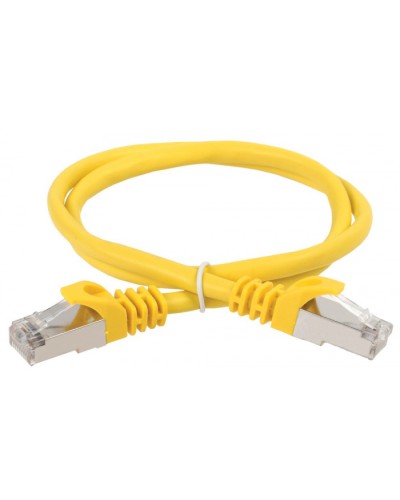 ITK Коммутационный шнур (патч-корд), кат.5Е FTP, 0,5м, желтый (PC05-C5EF-05M) в Калуге Патч-корды и пигтейлы Pintop.ru