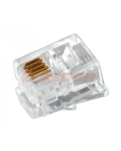 Джек телефонный 6P4C (100шт/уп) REXANT 05-1012 в Калуге Коннекторы Pintop.ru