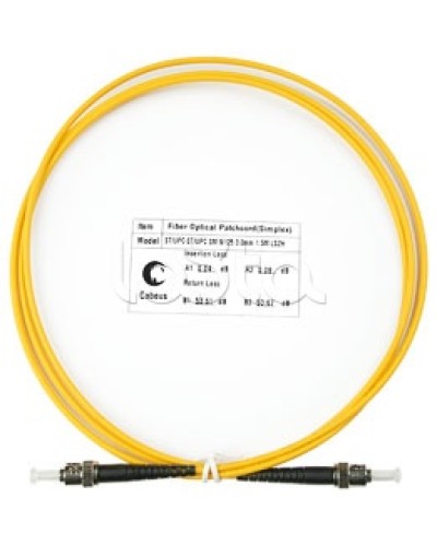 Патч-корд волоконно-оптический SM 9/125 simplex ST-ST LSZH (1,5 м) Cabeus FOP(s)-9-ST-ST-1,5m в Калуге Патч-корды оптические Pintop.ru