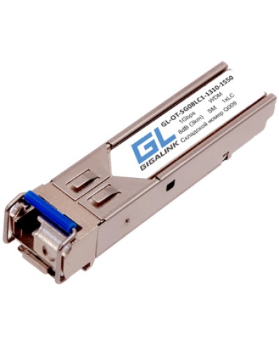 Модуль SFP WDM GL-OT-SG08LC1-1550-1310-D GL-10RLC-D Gigalink в Калуге Модули SFP/XFP/GBIC Pintop.ru