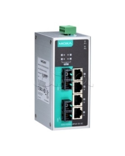 Коммутатор PoE 6-портовый Moxa EDS-P206A-4PoE-MM-SC в Калуге Коммутаторы Pintop.ru