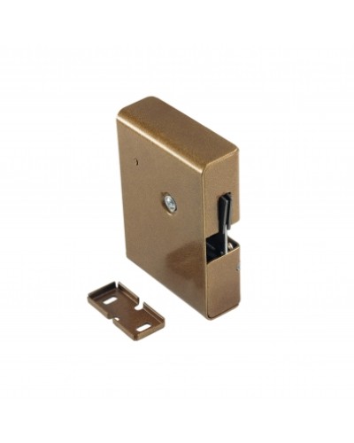 Замок электромеханический с толкателем и датчиком положения двери Promix-SM308.10.1 (коричневый) в Калуге Электромагнитные замки Pintop.ru