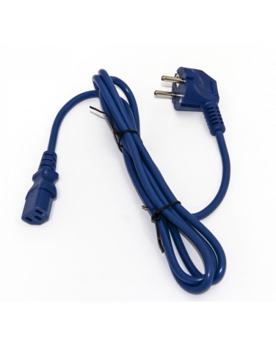 Кабель питания компьютера Hyperline PWC-IEC13-SHM-3.0-BL в Калуге Патч-корды и пигтейлы Pintop.ru
