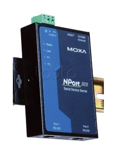 Сервер 2-портовый RS-232 в Ethernet Moxa NPort 5210-T в Калуге Дополнительное оборудование для ОПС Pintop.ru