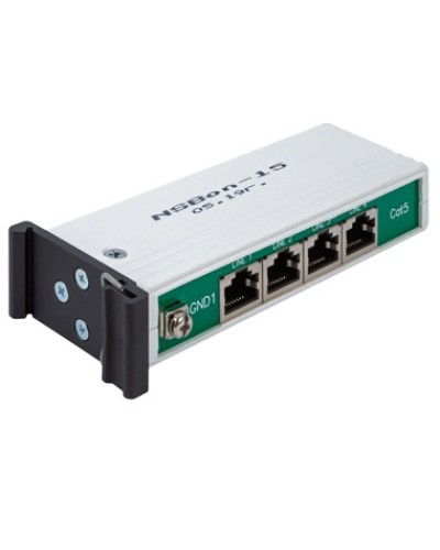 Устройство защиты линий Ethernet 10/100/1000M + PoE, 4 порта. EveryPro 4-Cat5P, патч-корд 4 шт. NSGate NSBon-15 в Калуге Устройства защиты от перенапряжений Pintop.ru