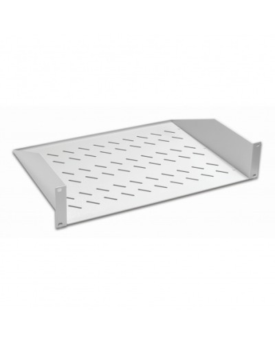 Полка консольная 19, 2U глубина 350мм, нагрузка до 25 кг, сер. Datarex DR-412210 в Калуге Полки для шкафов и стоек Pintop.ru