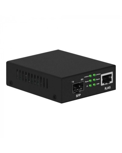 Медиаконвертер Gigabit Ethernet, SFP 1000Мбит/c, RJ45 10/100/1000Мбит/c, поддержка LFP NST NS-MC-1G1GX в Калуге Медиаконвертеры Pintop.ru