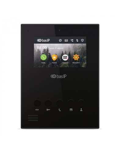 Видеодомофон BAS-IP AU-04LA BLACK в Калуге Абонентские видеоустройства Pintop.ru