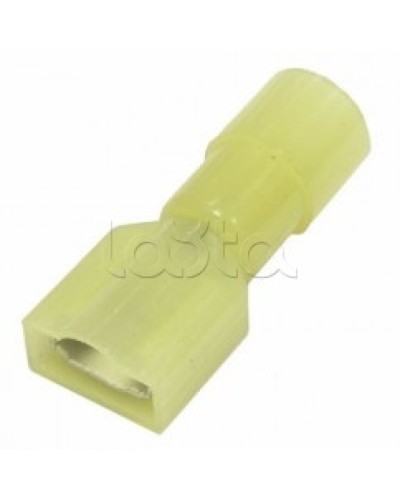 Клемма плоская полностью изолированная 4-6 мм² (КППИн гнездо - 6.6мм) (100шт/уп) REXANT 08-0652 в Калуге Клеммные колодки Pintop.ru