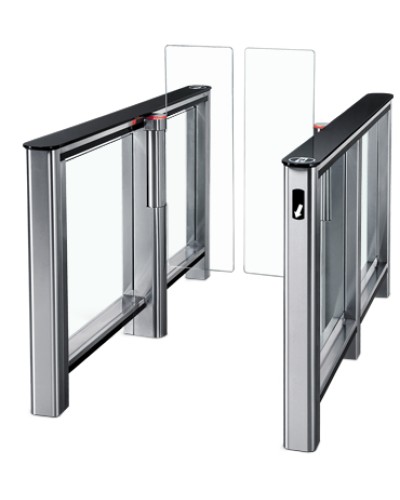 Турникет PERCo-ST-01 с крышками из закал. стекла со створками Створки шириной 300 мм в Калуге Турникеты Pintop.ru
