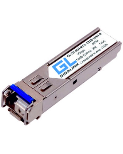 Модуль SFP Gigalink GL-OT-SG14LC1-1310-1550-I-D в Калуге Модули SFP/XFP/GBIC Pintop.ru