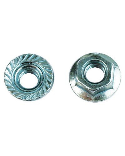 Гайка с насечкой, препятствующей откручиванию М6 нержавеющая сталь DKC CM100600INOX в Калуге Крепеж Pintop.ru