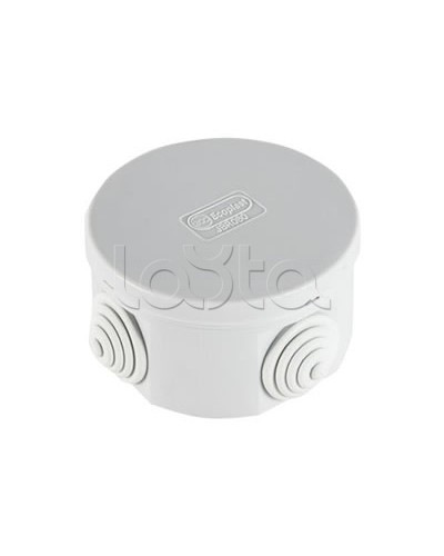 Экопласт JBR065 Коробка распред. о/п, D=65х35мм 4 вых., IP44 чёрный в Калуге Распределительные коробки Pintop.ru