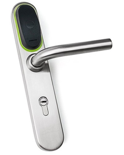 Замок для двери электромеханический IronLogic Eurolock EHT net (серебро) dd=85 мм в Калуге Электромеханические замки Pintop.ru