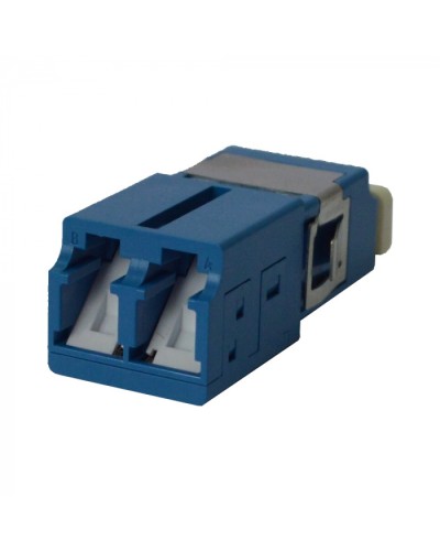 Адаптер оптический LC SM, со шторкой, корпус SC, дуплексный LANMASTER (LAN-2LCS/SH-AM-SM) в Калуге Проходные адаптеры и розетки оптические Pintop.ru