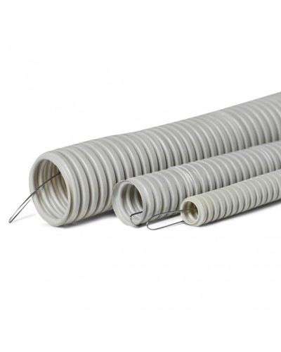 Труба гофр. тяжелая самозатух. ТГТ СЗПВХ 40 мм с зондом (15 м) ПожТехКабель 710-005 в Калуге Труба гофрированная Pintop.ru